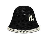 Womens Bucket Hat New Era - MLB Explorer Bucket Explorer Bucket - NY Yankees - Black / White