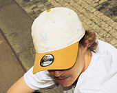 Cap New Era - MLB Mini Logo Washed Contrast 9TWENTY - NY Mets - Cream / Dusted Ochre