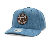 Cap Brixton - Crest C Mp Snapback - Medium Rinse Denim