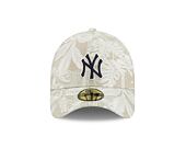 Cap New Era - MLB Three Looms "Leafy Palm" 59FORTY A-Frame - NY Yankees - Stone
