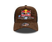 Cap New Era - F1 Distressed Cord 9FORTY A-Frame Trucker - RED BULL F1 - Chestnut Brown