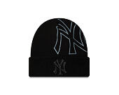 Beanie New Era - MLB Wordmark Beanie Medium Knit - NY Yankees - Black
