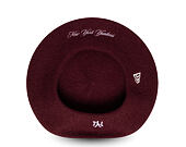 Womens Beret New Era - MLB Wool Script Beret - NY Yankees - Burgundy