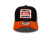 Cap New Era - Branded Patch Cord 9FORTY A-Frame Trucker - Navy / Warm Flame