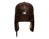 Cap New Era - MLB IMAGE DROP Leather Dog-Ear 59FIFTY - NY Yankees - Deep Auburn