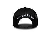 Cap New Era - MLB Wordmark 9FORTY A-Frame Trucker - NY Yankees - Black