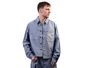 Kani Jeans Cropped Silver Denim Jacket