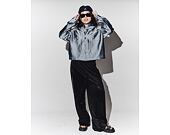 Kani Jeans Cropped Silver Denim Jacket