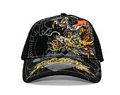 Cap Ed Hardy - Unisex Crawling Dragon 5 Panel Trucker Cap - Black