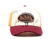 Cap Von Dutch - Baseball - Print & Embroidery - Red / Yellow