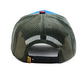 Cap Von Dutch - Devil Cat Hot Rod Patch & Print Trucker - Blue / Burgundy
