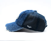 Cap Von Dutch - Striped Corduroy Oval Patch Baseball - Navy