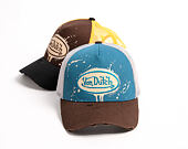 Cap Von Dutch - Baseball - Print & Embroidery - Light Blue / Brown