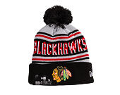 Beanie New Era - NHL Evergreen Wordmark Pom Medium Knit - Chicago Blackhawks - Team Color