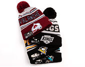 Beanie New Era - NHL Evergreen Wordmark Pom Medium Knit - LA Kings - Team Color