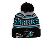 Beanie New Era - NHL Evergreen Wordmark Pom Medium Knit - San Jose Sharks - Team Color