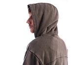 Sweatshirt Champion - Washed Black Hoodie Full Zip Sweatshirt