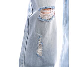 Pants Karl Kani - OG Distressed Straight Leg Jeans - Blue