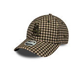 Womens Cap New Era - MLB Houndstooth 9FORTY M-CROWN - LA Dodgers - New Olive