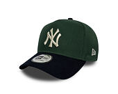 Cap New Era - MLB Suede Visor 9FORTY A-Frame - NY Yankees - Cilantro Green / Navy