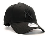 New Era League Essential New York Yankees 9FORTY Black/Black Strapback Cap