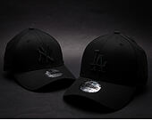 New Era League Essential Los Angeles Dodgers 39THIRTY Black/Black Cap