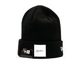 New Era Satin Patch Knit New York Yankees Black/White Winter Beanie