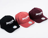 Mitchell & Ness Pinscript Classic Red Branded Black Cap