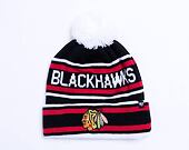 '47 Brand NHL Chicago Blackhawks Rockhill Cuff Knit Black Winter Beanie