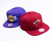 Mitchell & Ness Team Ground 2.0 Snapback Miami Heat Maroon Cap
