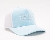Von Dutch Miami Trucker Velvet  LIGHT BLUE/WHITE Cap