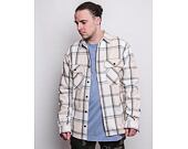 Karl Kani Chest Signature Check Shirt light sand/black