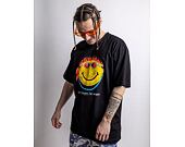Market Smiley Don't Happy, Be Worry Black T-Shirt