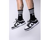 New Era Stripe Crew 3Pack Black Socks