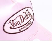 Von Dutch Cary Trucker Satin Lt.Pink/Brown Cap