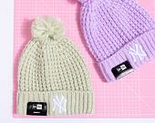 Dámský kulich New Era MLB Womens Cosy Pom Beanie New York Yankees Turqoise / White