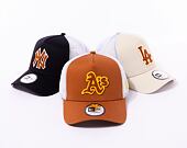 Kšiltovka New Era 9FORTY A-Frame Trucker MLB Boucle Oakland Athletics Caramel Brown / Caramel Brown 
