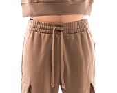Tepláky New Era Script Cargo Joggers Ash Brown / Metalic Gold