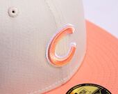 Kšiltovka New Era 59FIFTY MLB White Crown Chicago Cubs Cooperstown Off White / Peach