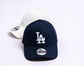 Kšiltovka New Era 9 - MLB Linen FORTY - Los Angeles Dodgers - Navy / White