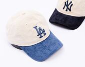 Kšiltovka New Era - MLB Cord 9TWENTY - LA Dodgers - Cream / Dark Royal
