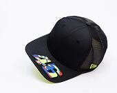 Kšiltovka New Era - Valentino Rossi VR46 Moon Sun 9FIFTY Stretch-Snap - Black / Upright Yellow