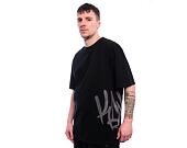 Triko Karl Kani - Woven Signature Kani Tag Tee - black/dark grey