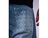 Kalhoty Karl Kani - Og Aop Back Pocket Relaxed Baggy - medium blue