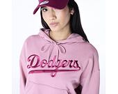 Dámská Mikina New Era - MLB Graphic Crop Hoodie - LA Dodgers - Pink