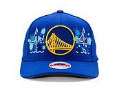 Kšiltovka Adam Wave - Custom NBA Paint the Bridge - Golden State Warriors - Blue / Gold