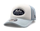 Kšiltovka New Era - Branded Oval Foam Patch 9FORTY Trucker - White / Blue