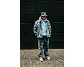 Bunda Karl Kani - Og K Distress Camo Os Denim Jacket - medium blue