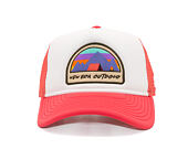 Dětská Kšiltovka New Era - Branded Adventure Patch 9FORTY Trucker - Coral / White