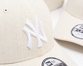 Dětská Kšiltovka New Era - MLB Linen 9FORTY - NY Yankees - Stone / White